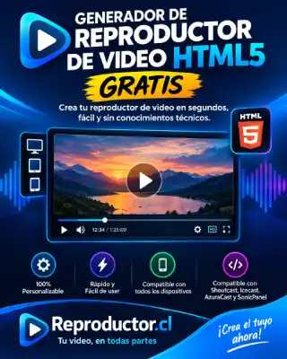 Generador de reproductor de radio online gratis