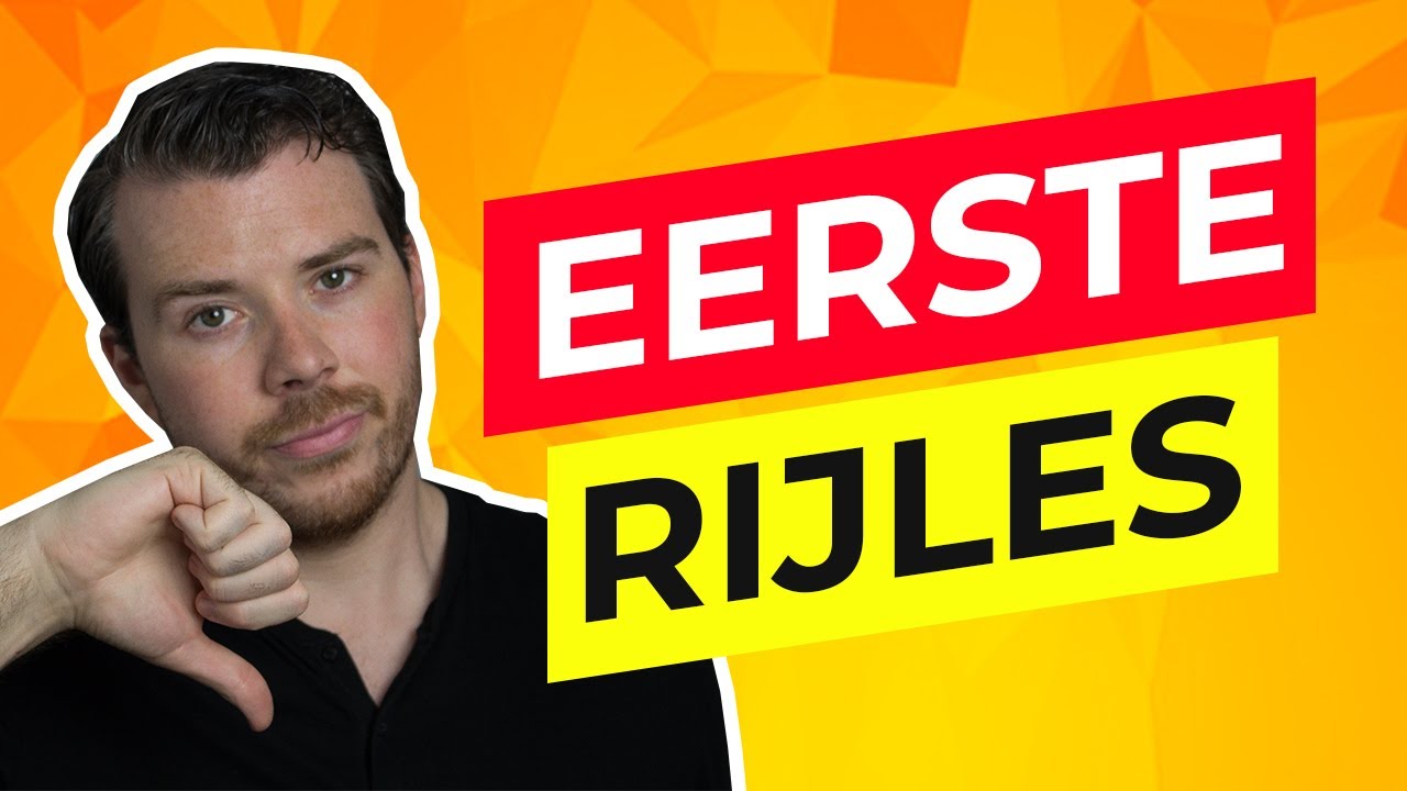 wat moet je weten voor je eerste rijles